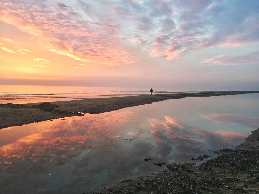 mooie strandwandeling