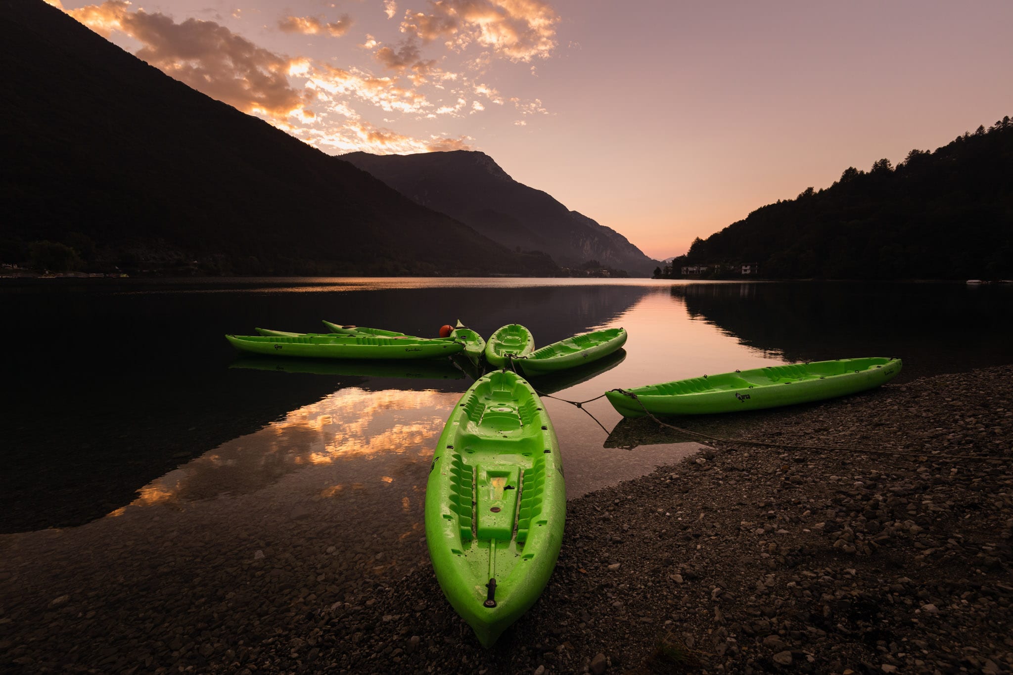 Mooiste meren van Trentino Ledromeer