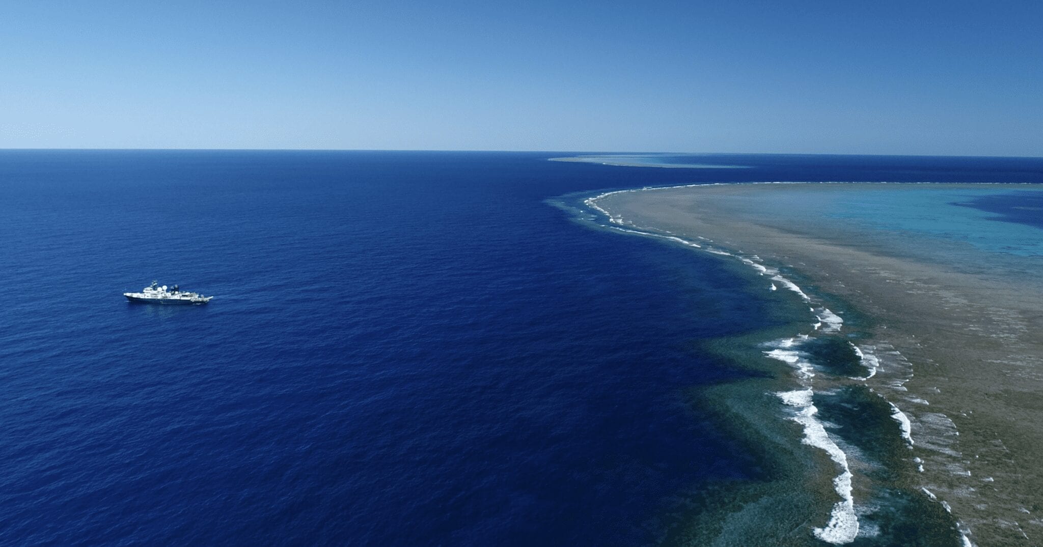 Koraalrif luchtfoto