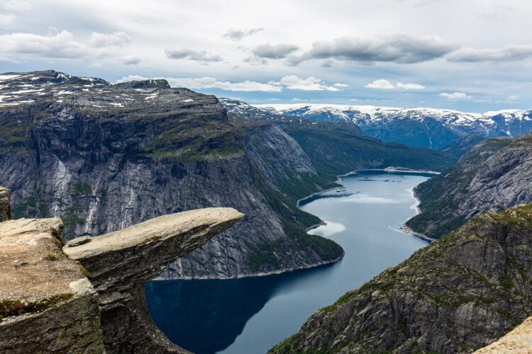 Trolltunga Noorwegen plateau