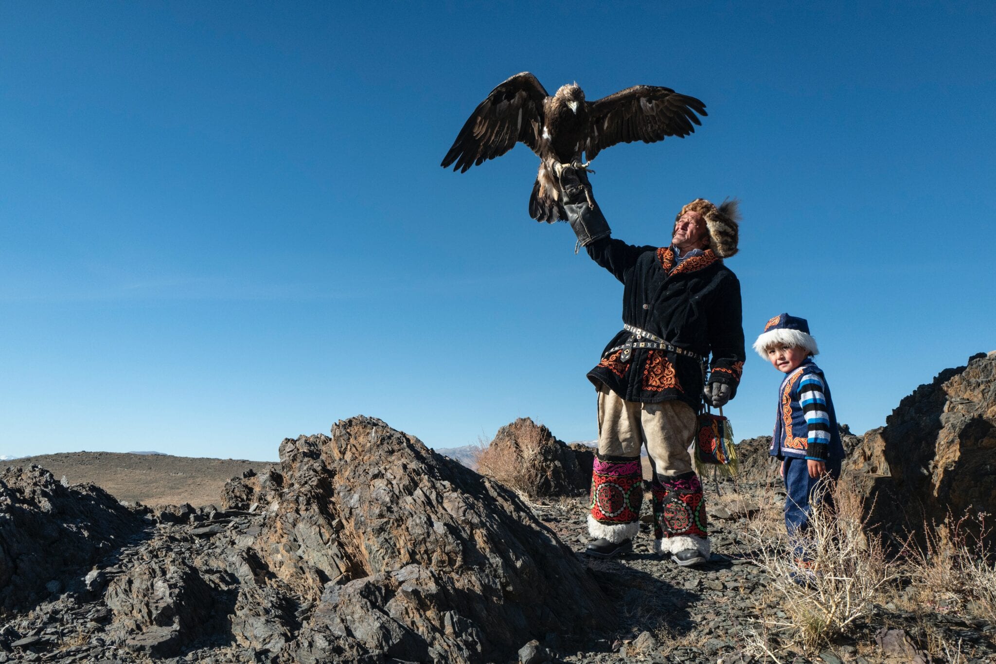 Locals in Mongolië