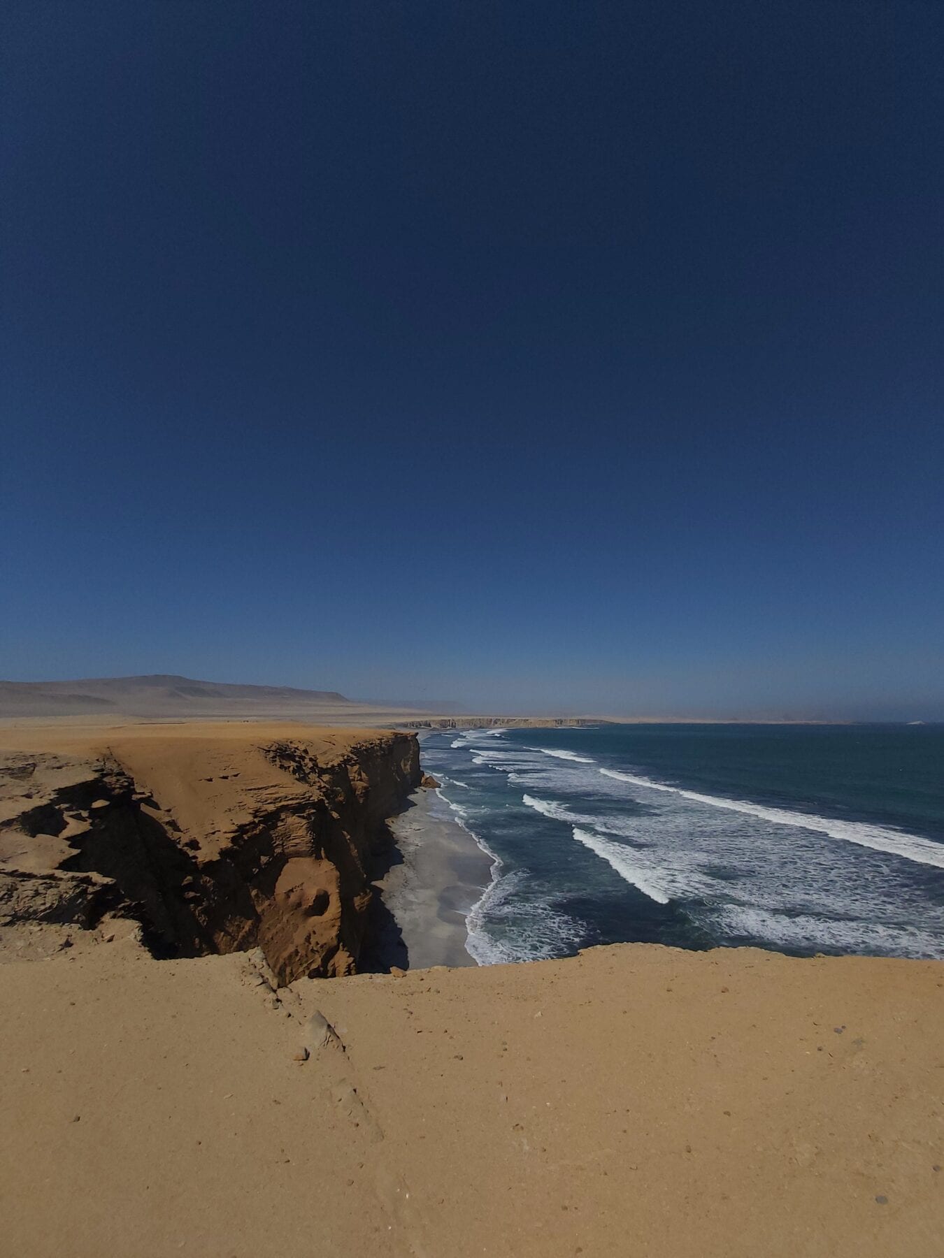 Paracas uitzicht op zee
