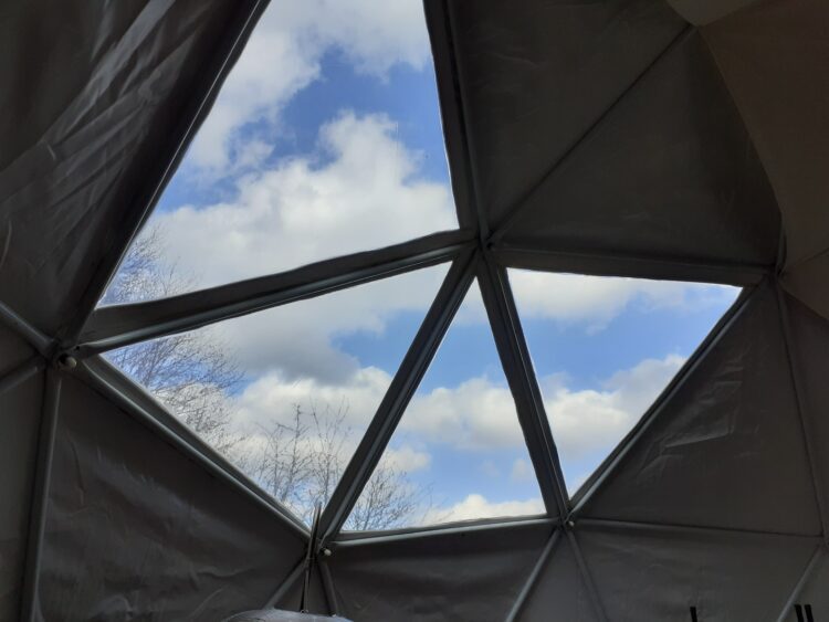 Campspace accommodatie overnachten Geodome Drenthe