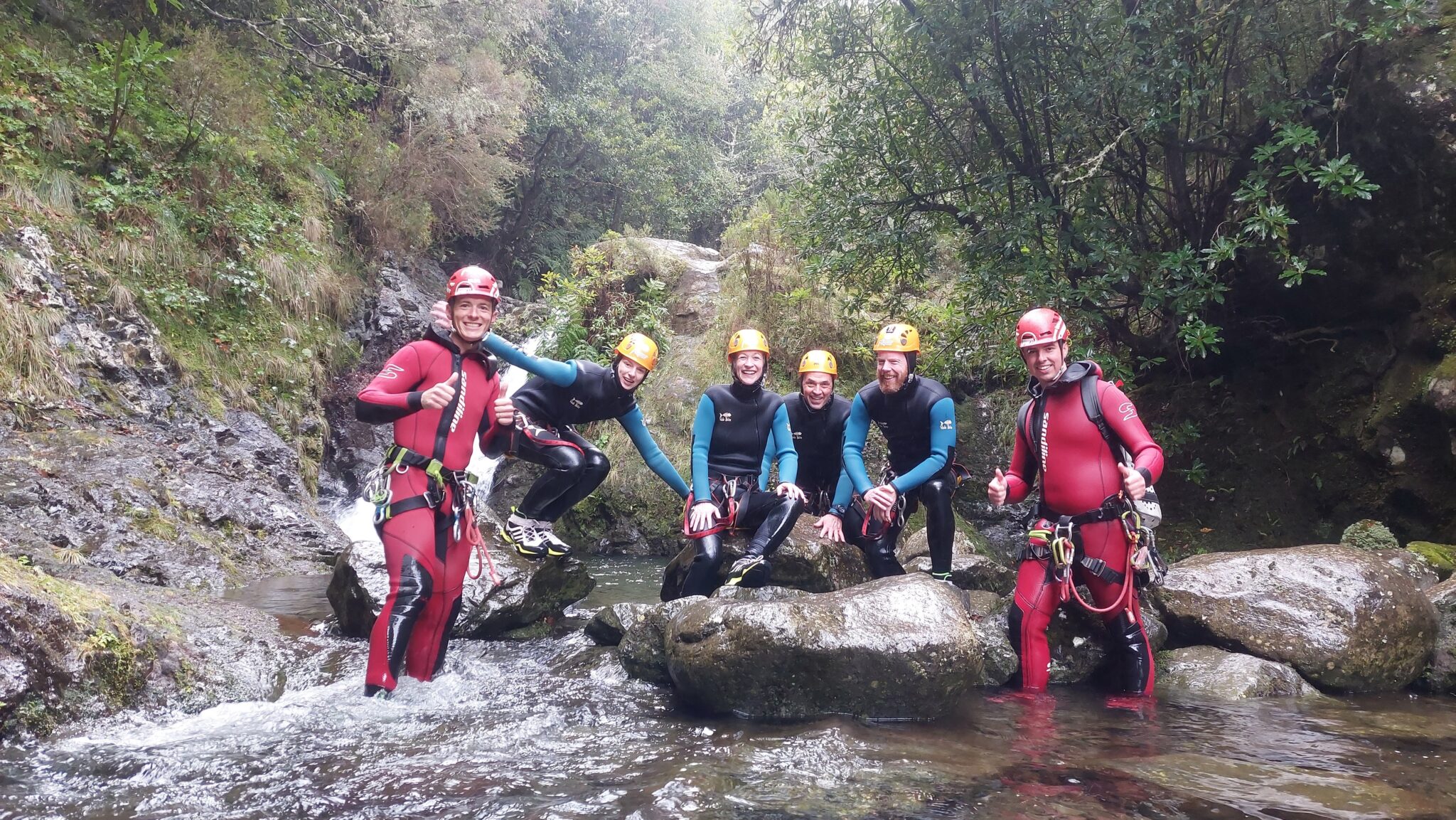 Canyoning op Madeira.