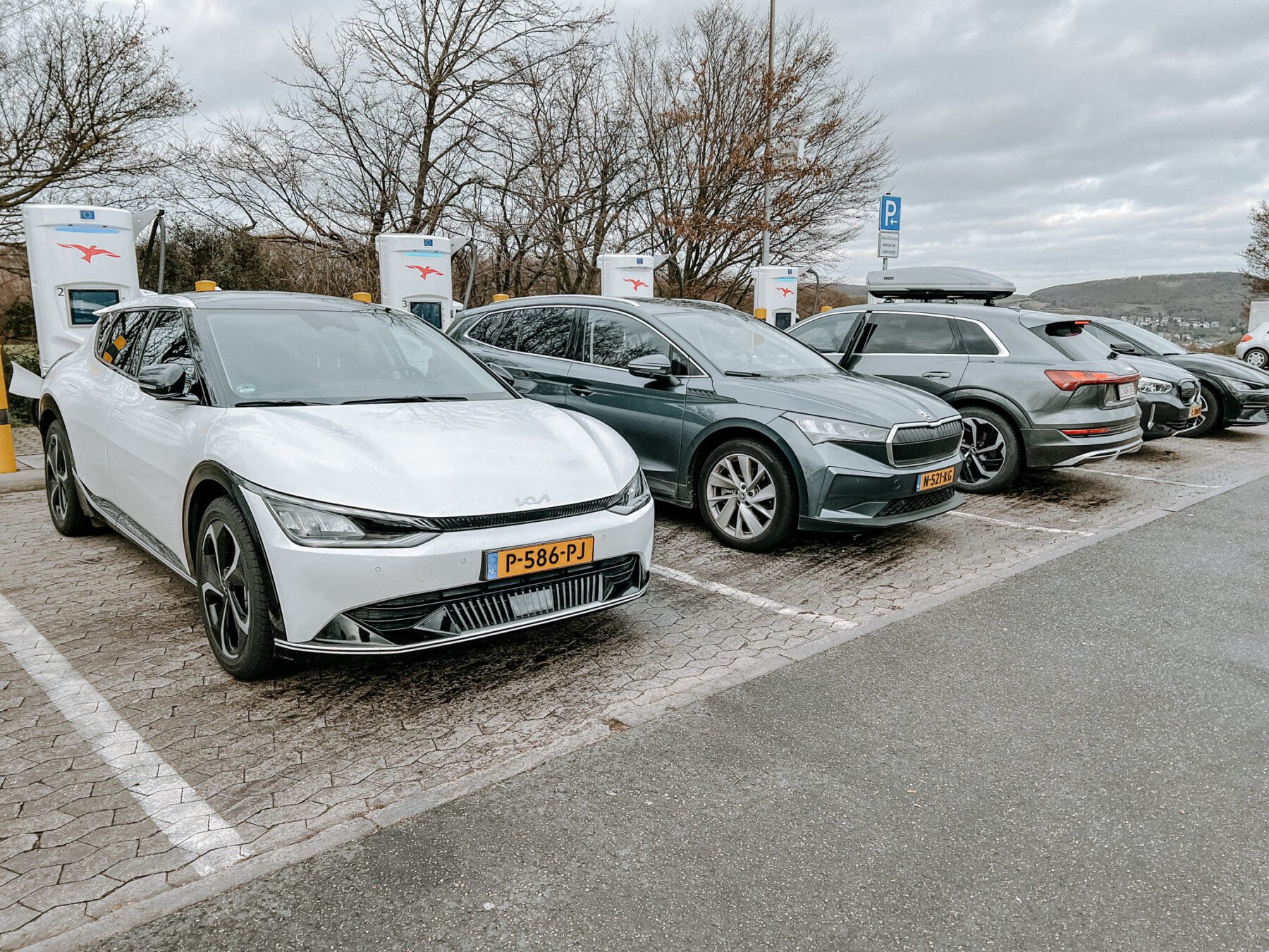 Met de elektrische auto op wintersport header