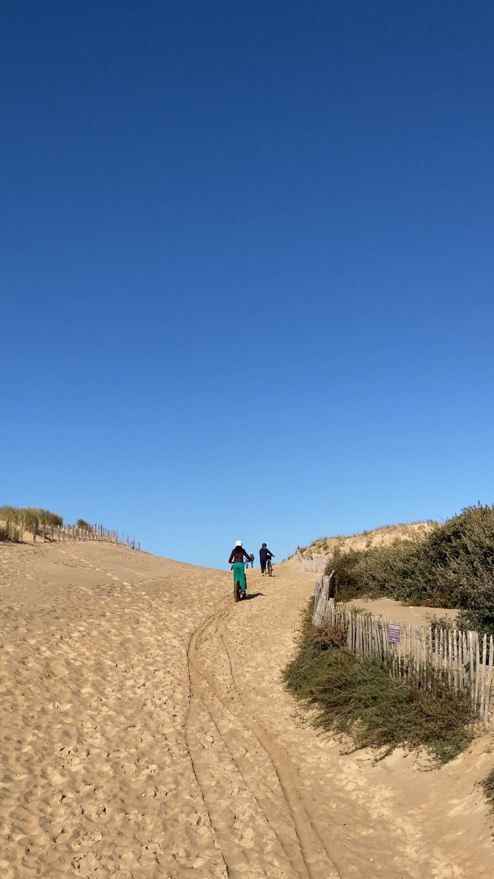 fatbiken aan de atlantische kust