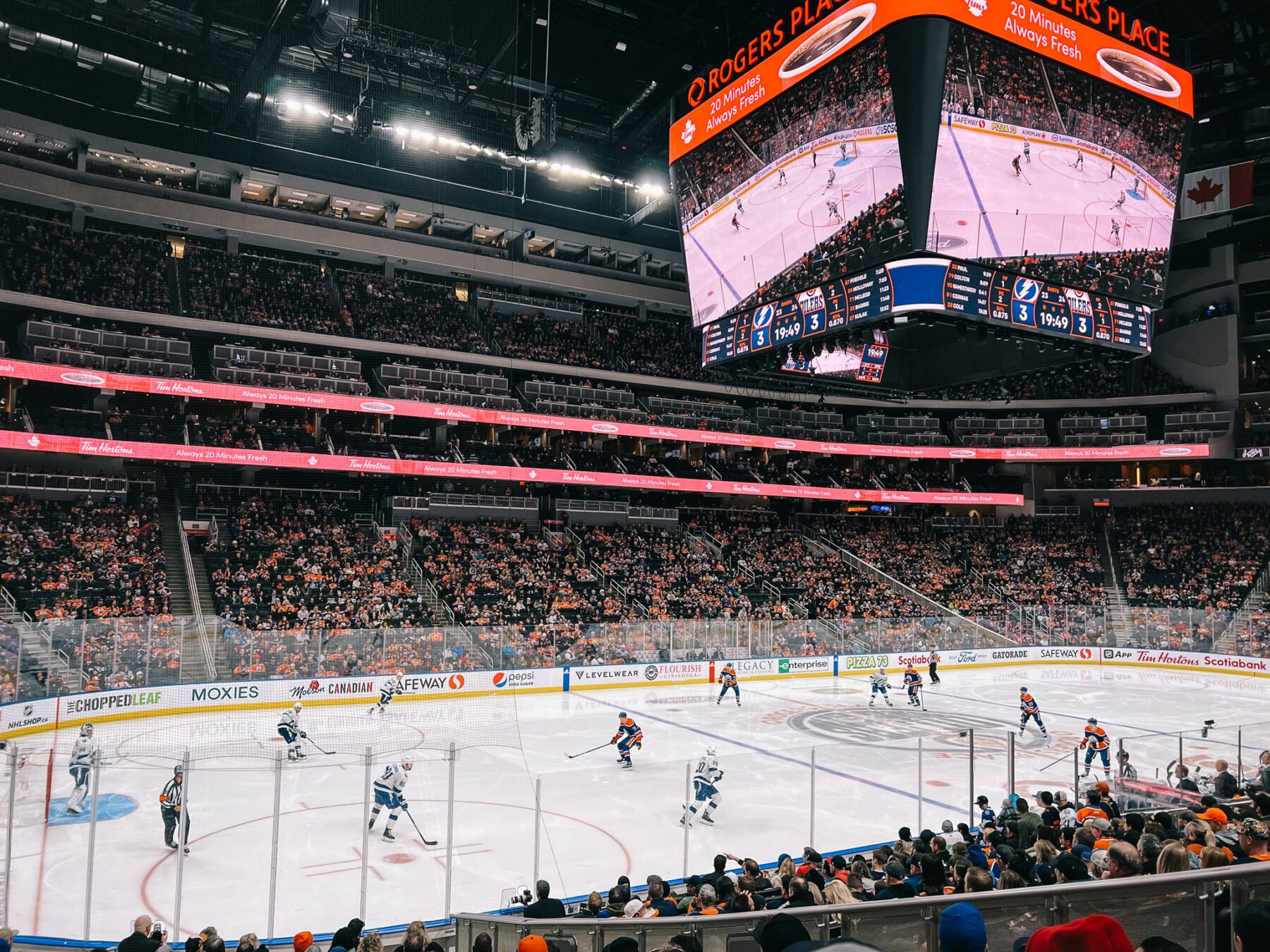 Oilers IJshockey wedstrijd