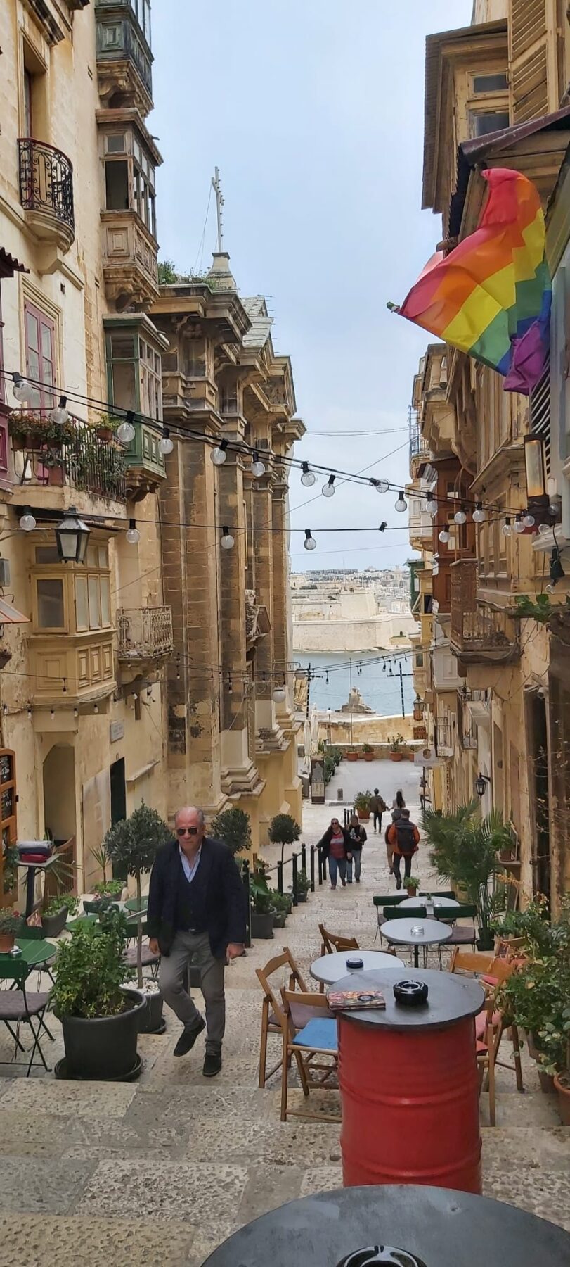 Gezellig straatje in Valletta