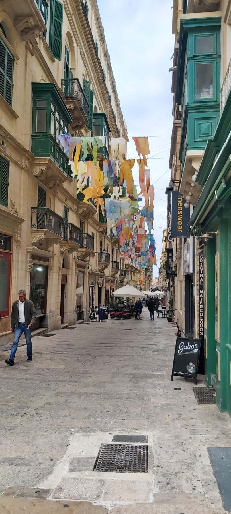 Gezellig straatje in Valletta