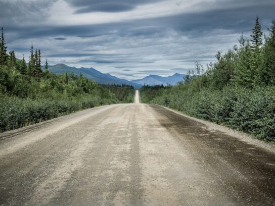 Gravelweg in Amerika