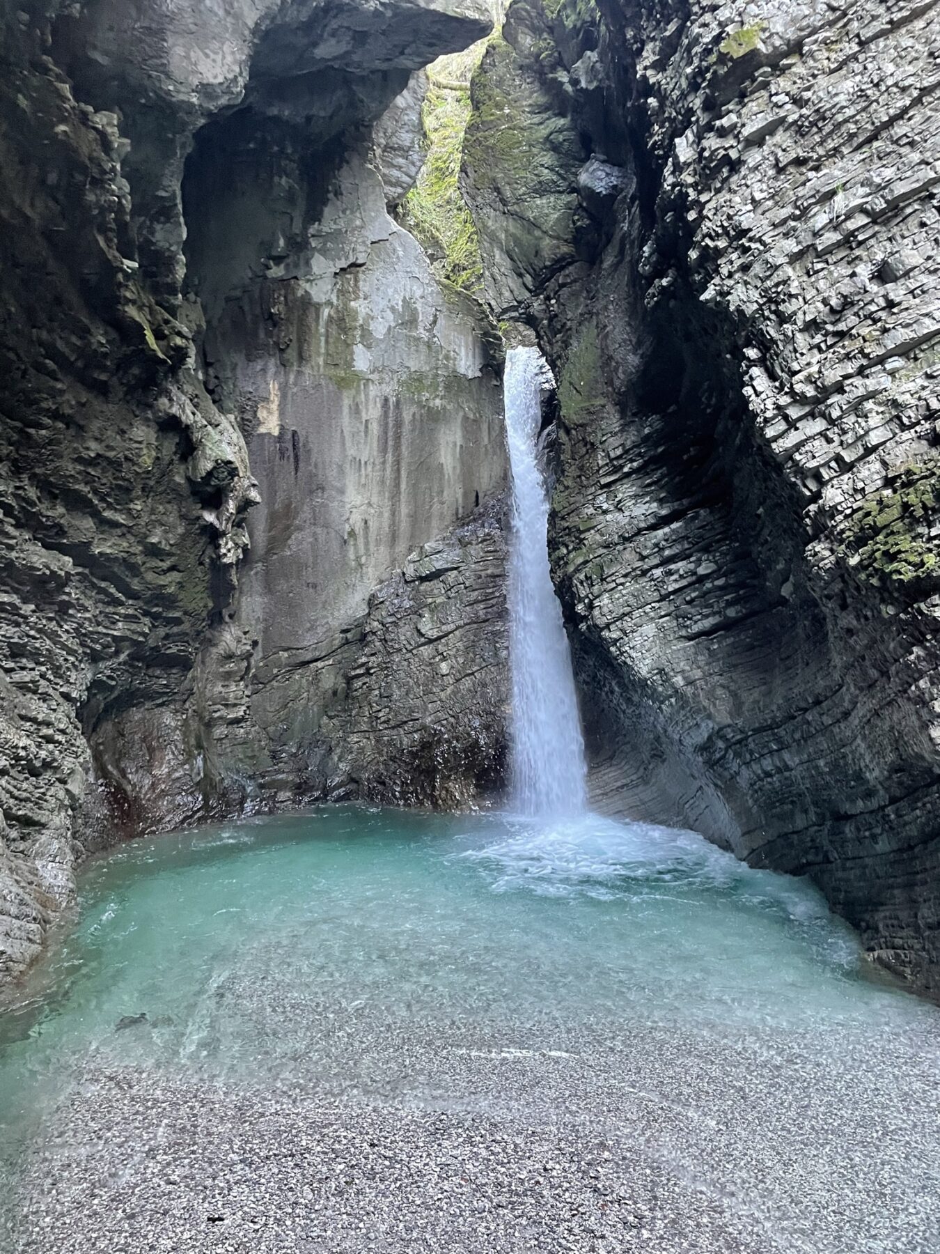 Slap Kozjak, waterval in Slovenië. outdoor vakantie nummer een