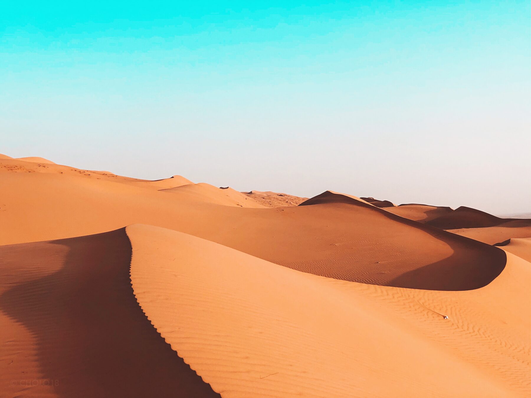 Tijdens een roadtrip door de woestijn in Oman
