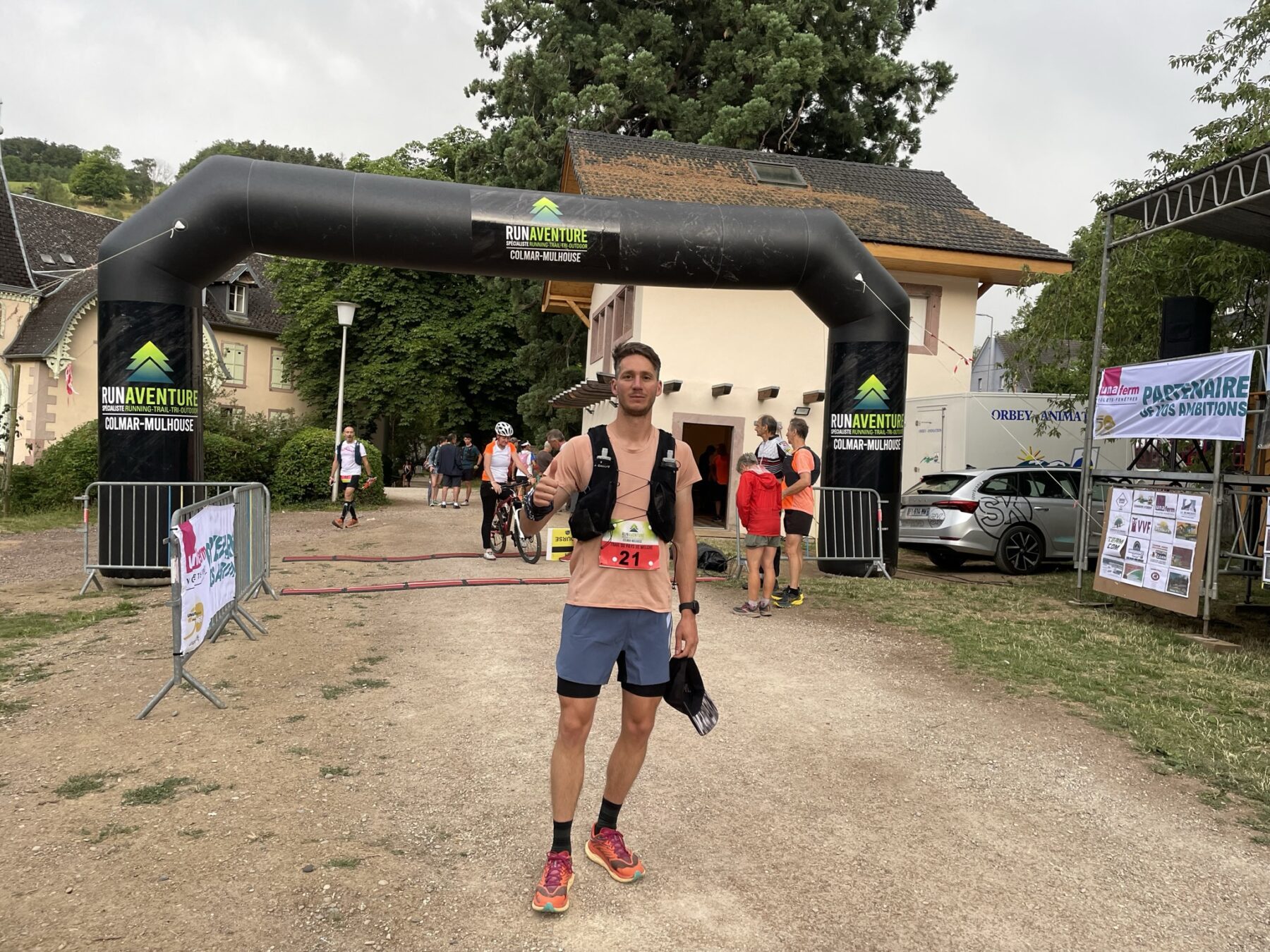 Trail Du Pays Welche in Orbey, de Vogezen