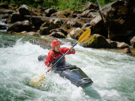 Kajakker in wildwater