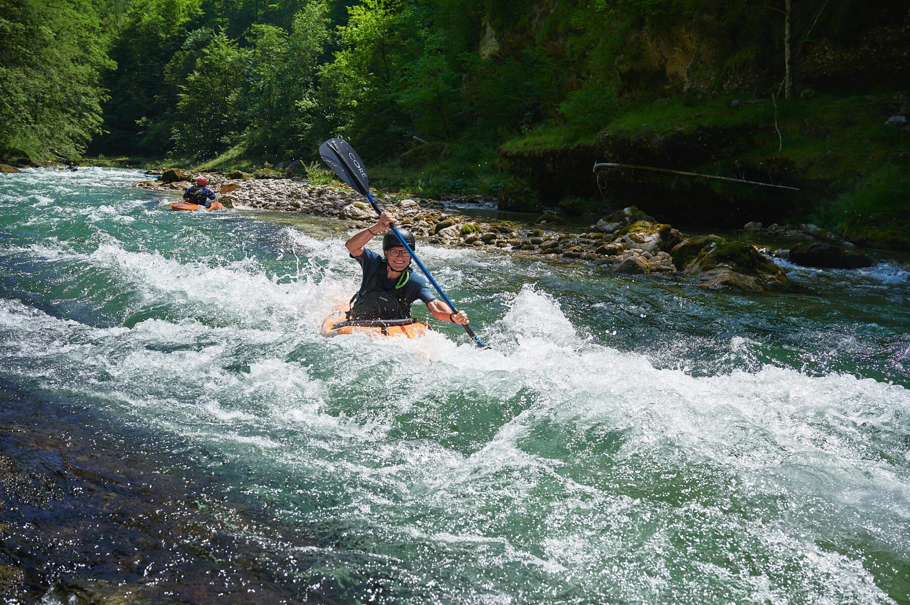 Kajakker in wildwater