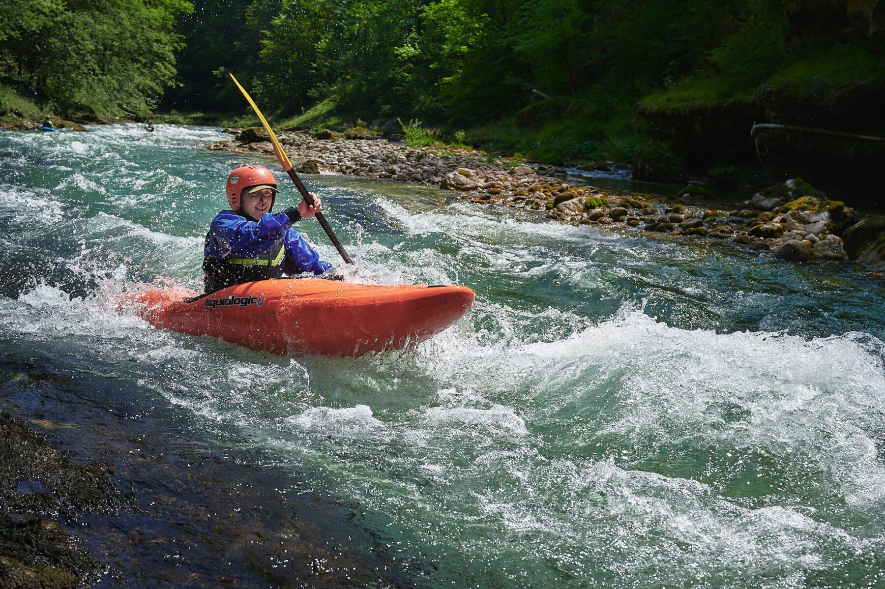 Kajakker in wildwater