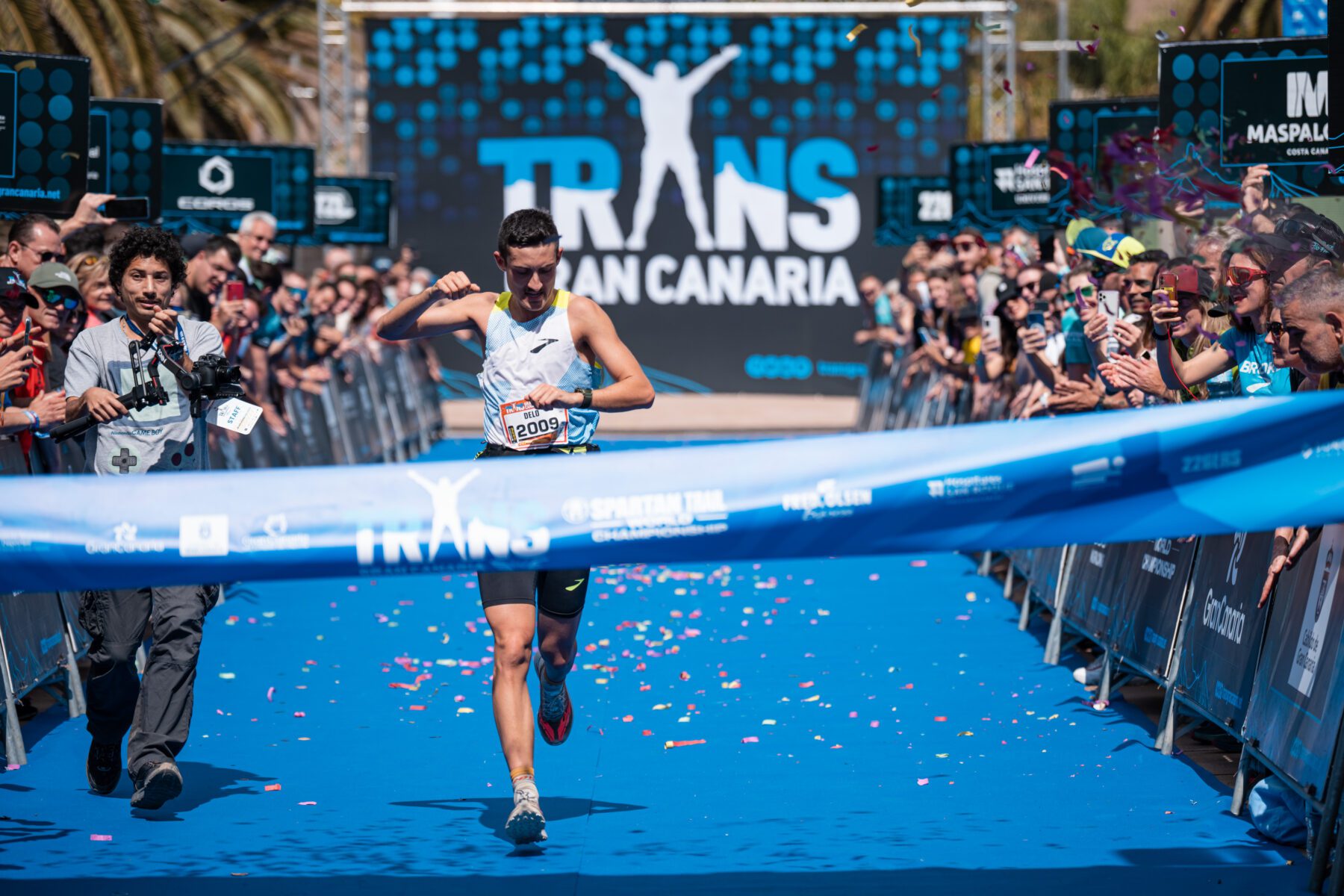 Roberto Delorenzi tijdens de Transgrancanaria 2023.