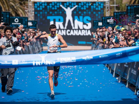 Roberto Delorenzi tijdens de Transgrancanaria 2023.