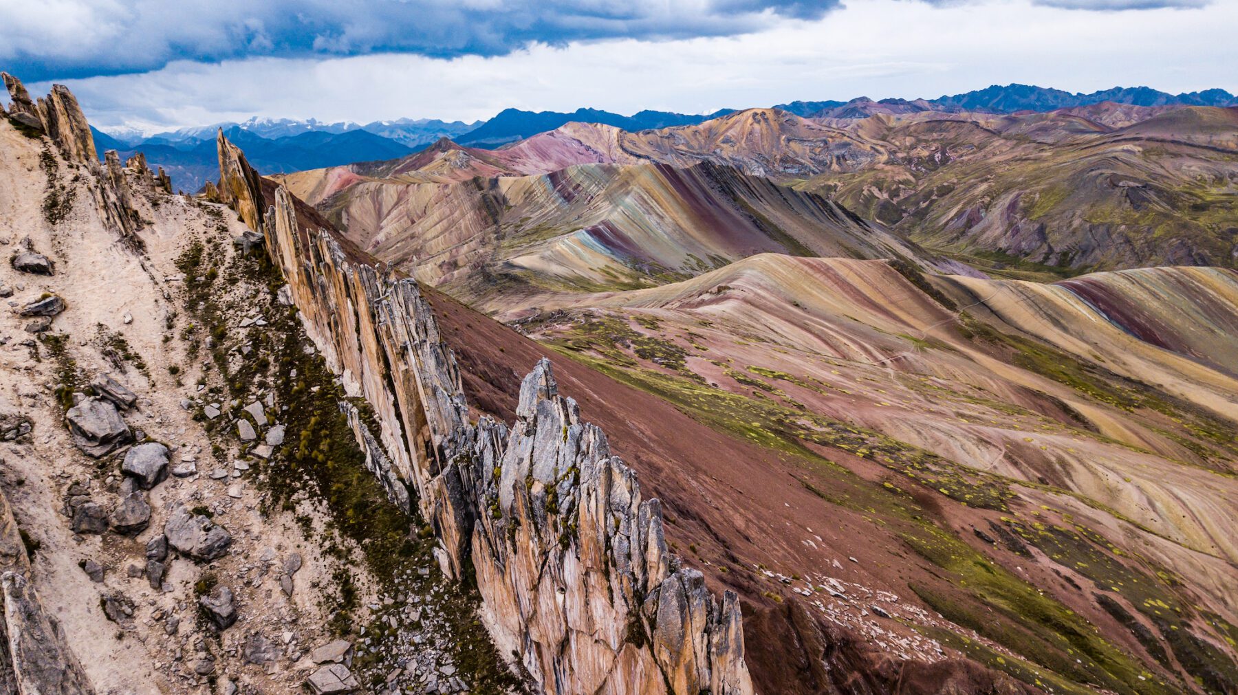 Andesgebergte in Peru Palcoyo