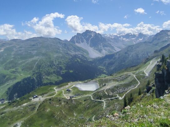 Uitzicht op het hoogste punt van Les Trois Vallées