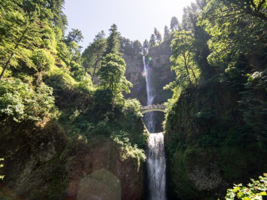 Minder bekende plekken in Amerika Multnomah Falls Columbia Gorge