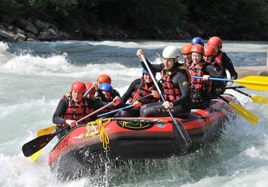 Raften in zomers Salzburgerland