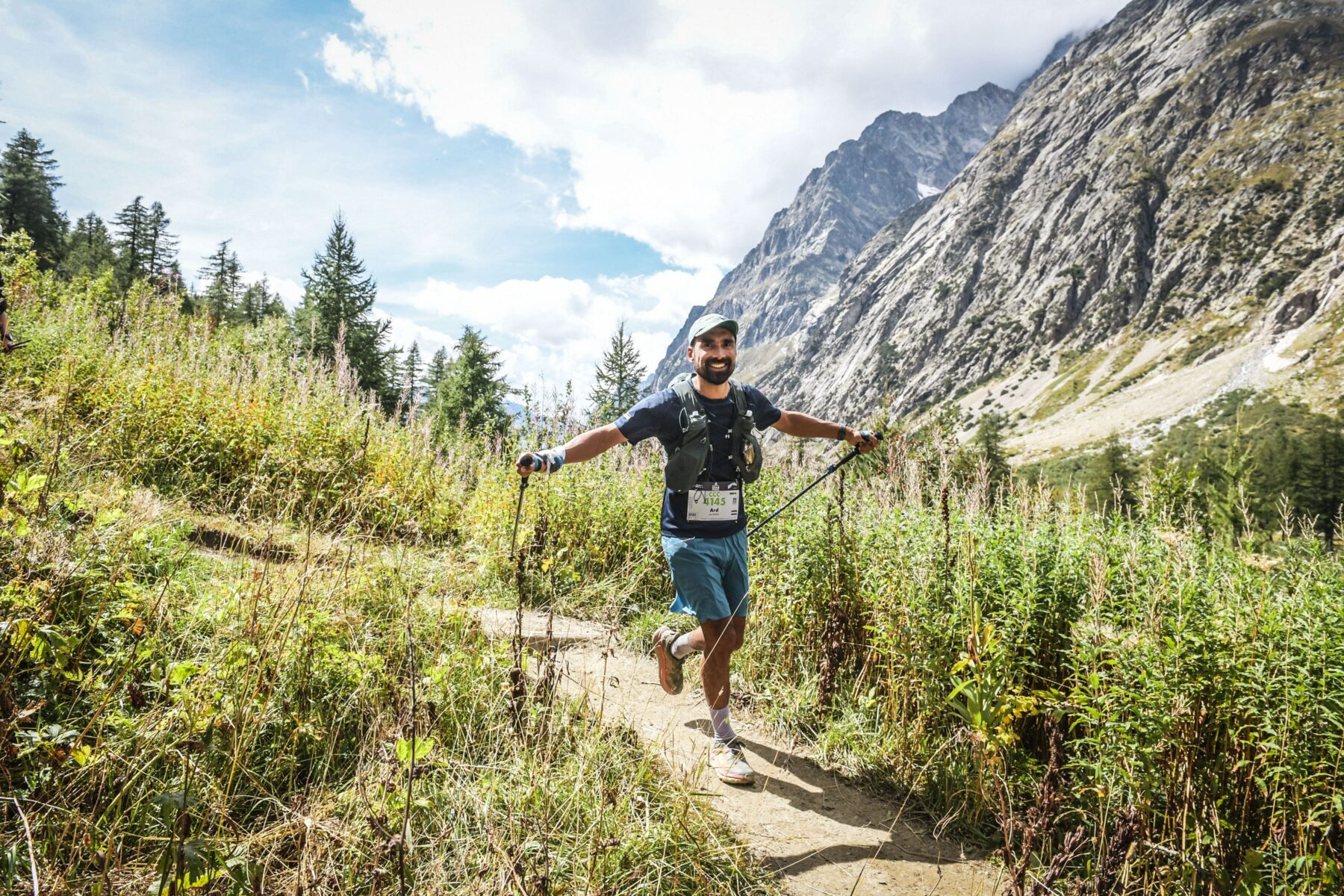 Trailrunnen met Ard van Peppen tijdens de UTMB in Chamonix