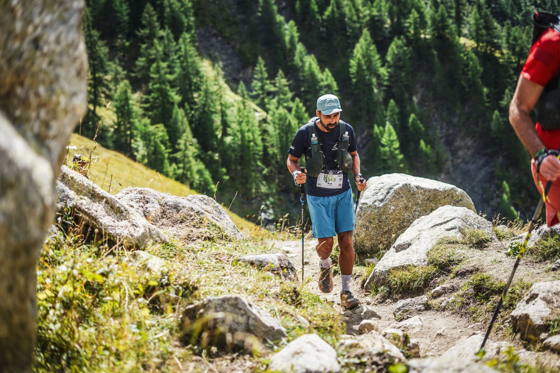 Trailrunnen met Ard van Peppen tijdens de UTMB in Chamonix