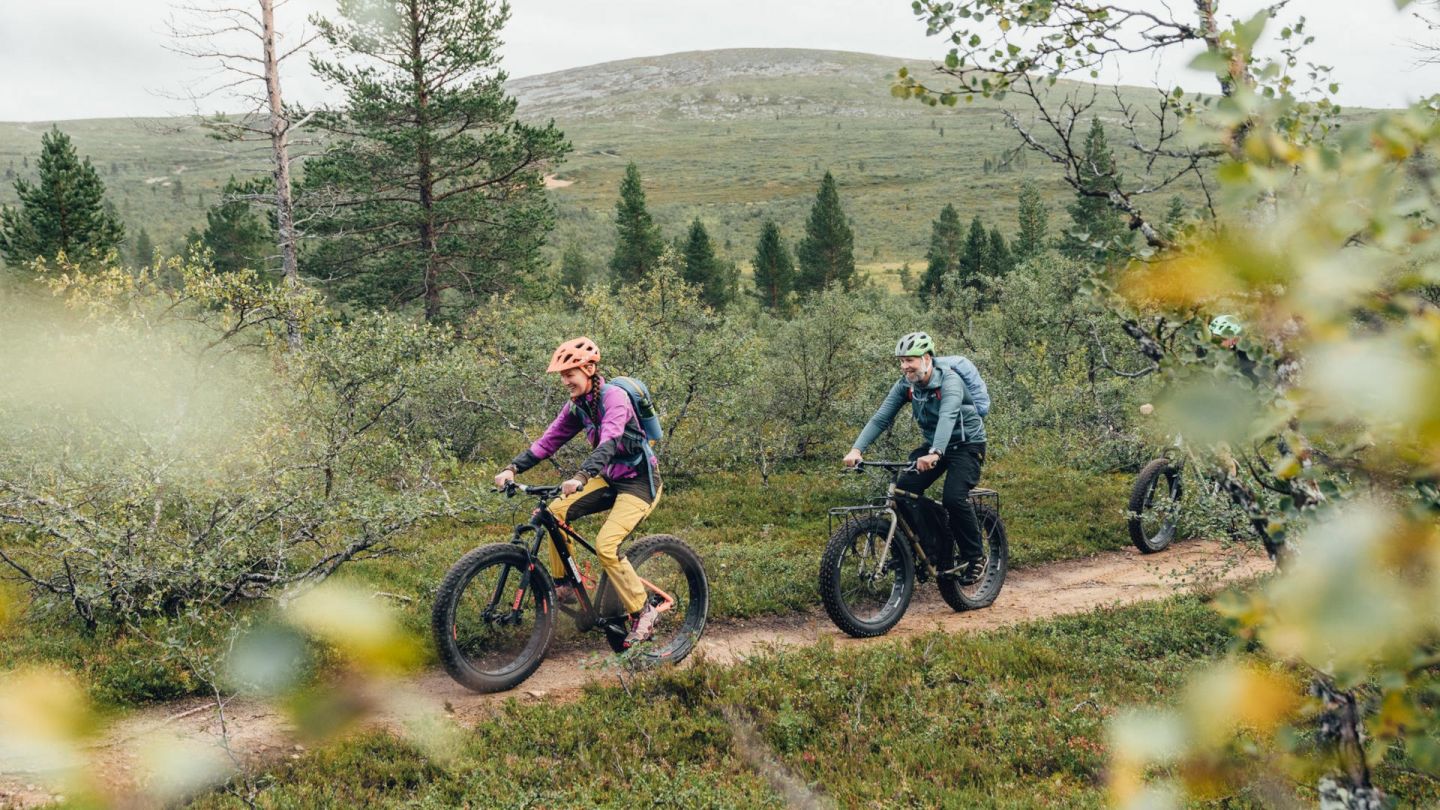 Fatbikes zijn ideaal om de Laplandse tracks te trotseren