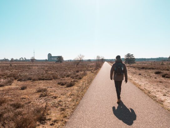 Het Marskramerpad bij Radio Kootwijk