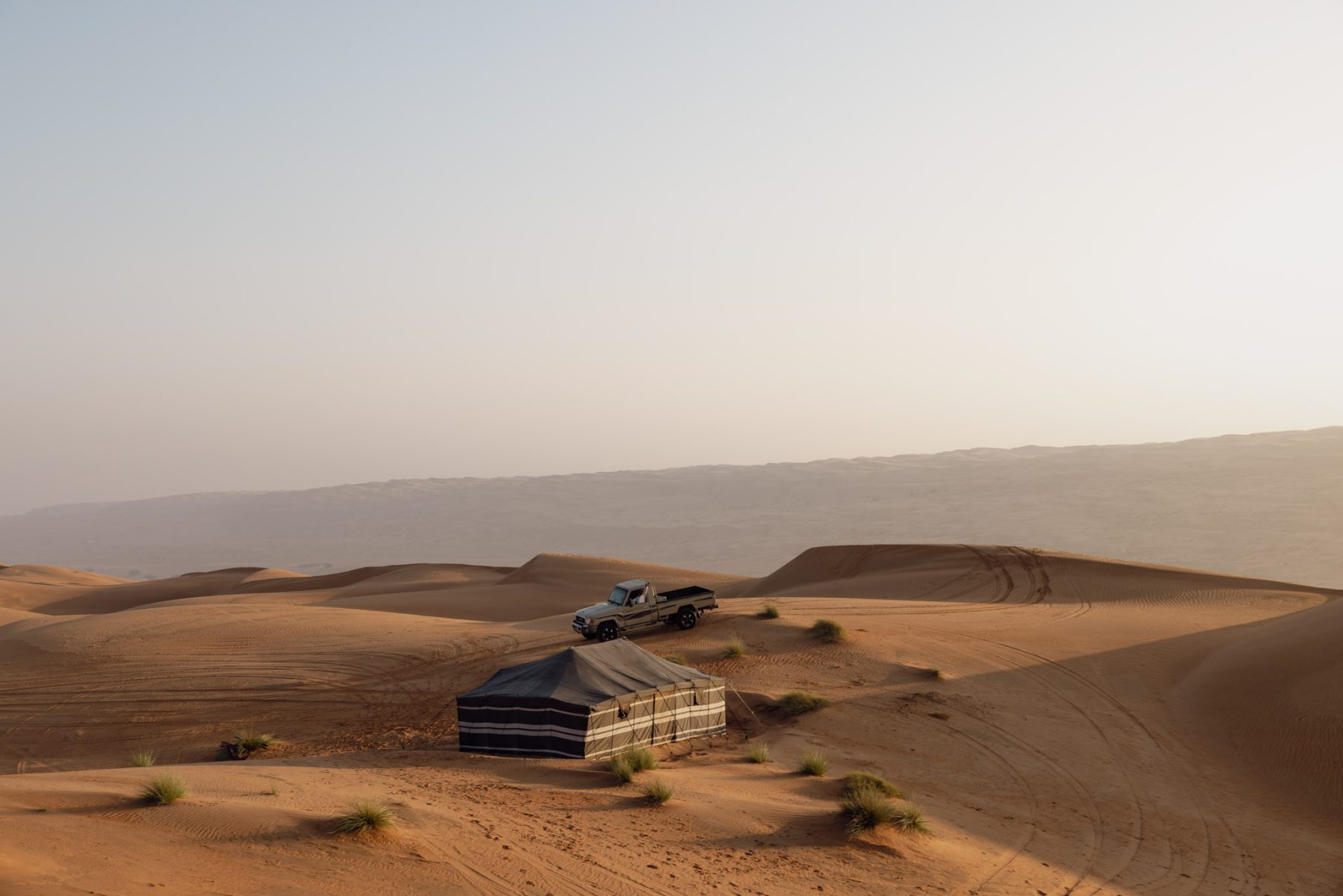 Rondreis door Oman wildkamperen in Wahiba Sands