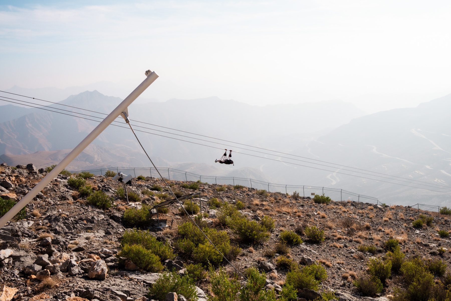 Jais Flight op Jebel Jais, de hoogste berg van Ras al Khaimah