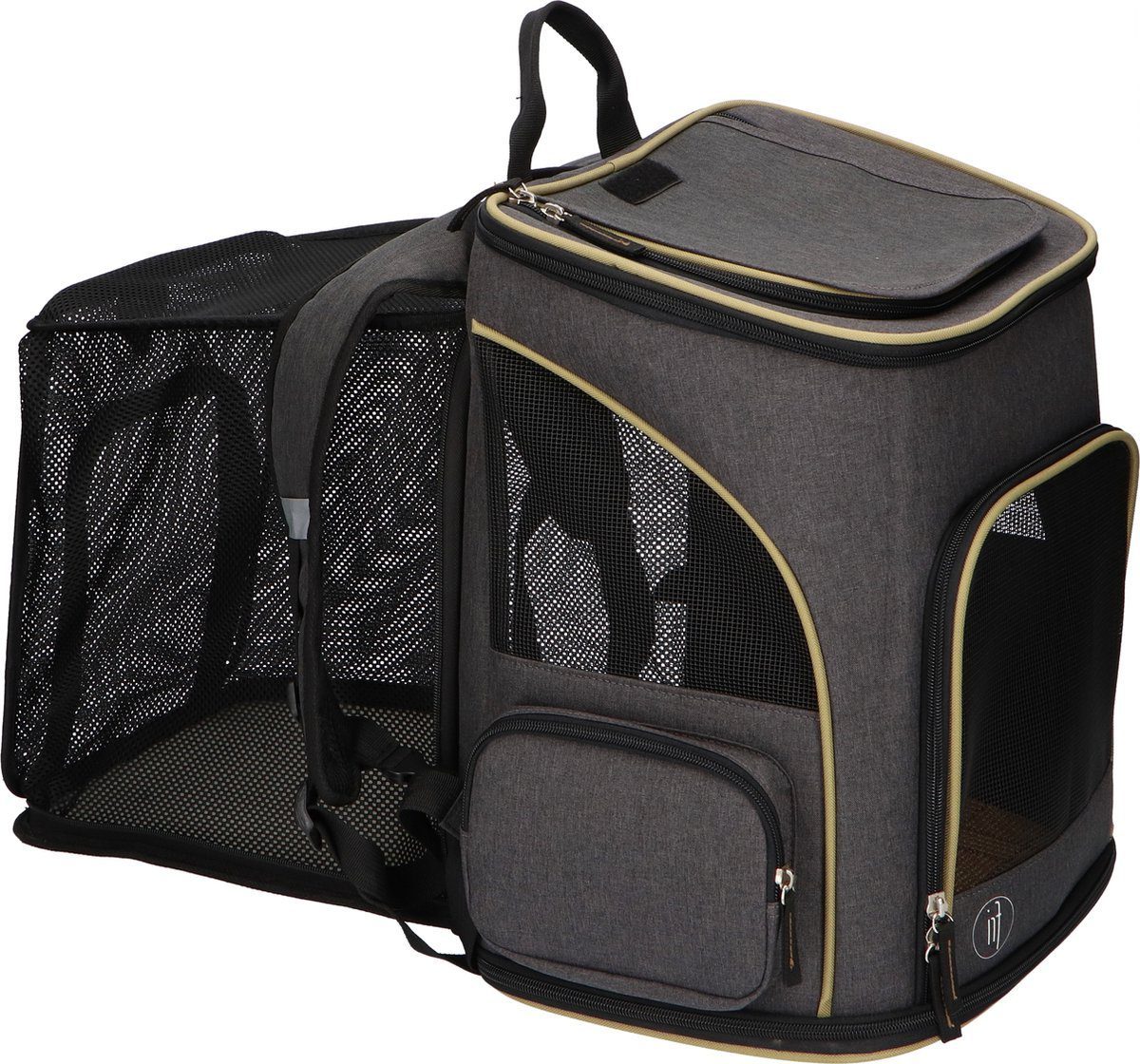 De hondenrugzak van Fri.