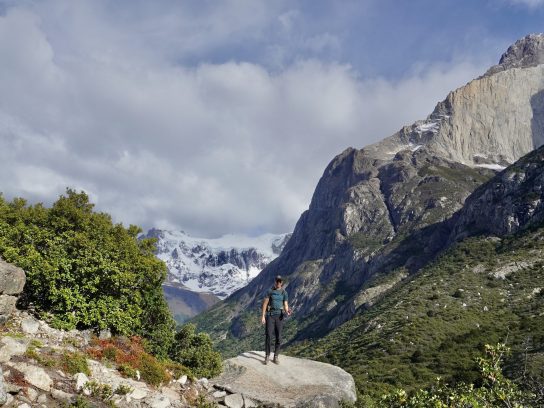 Genieten van het uitzicht tijdens de W-trek in Chili