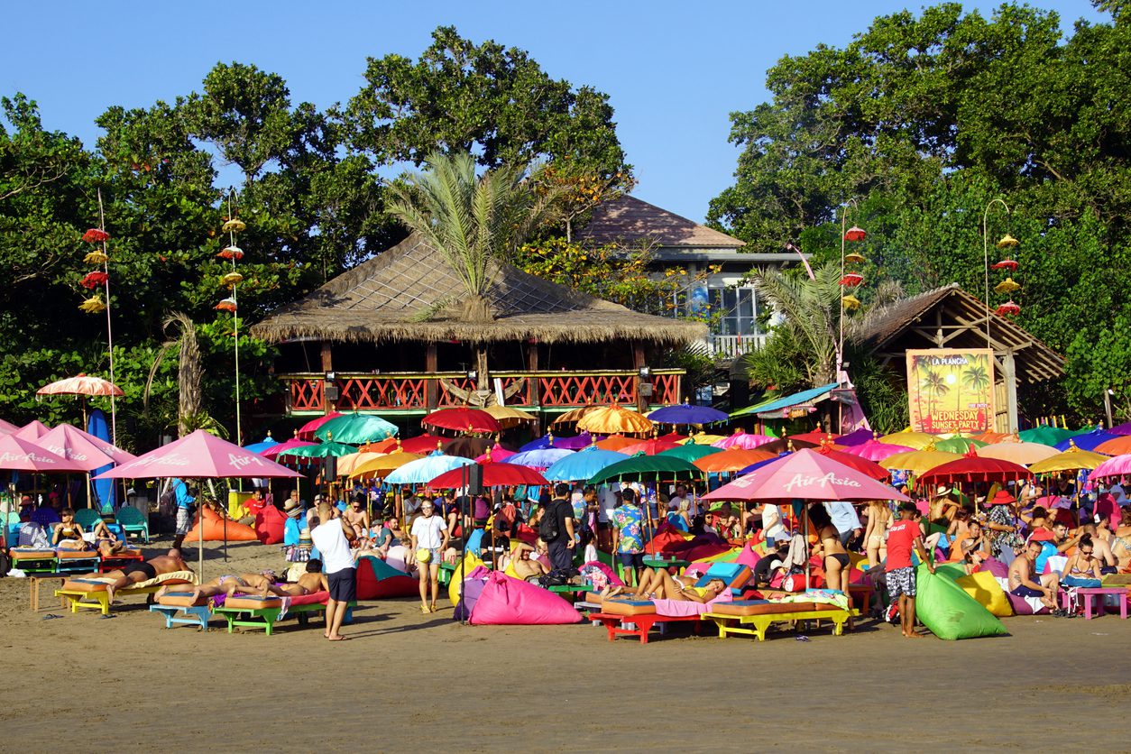 La Plancha op Legian Beach, één van de mooie plekken op Bali.