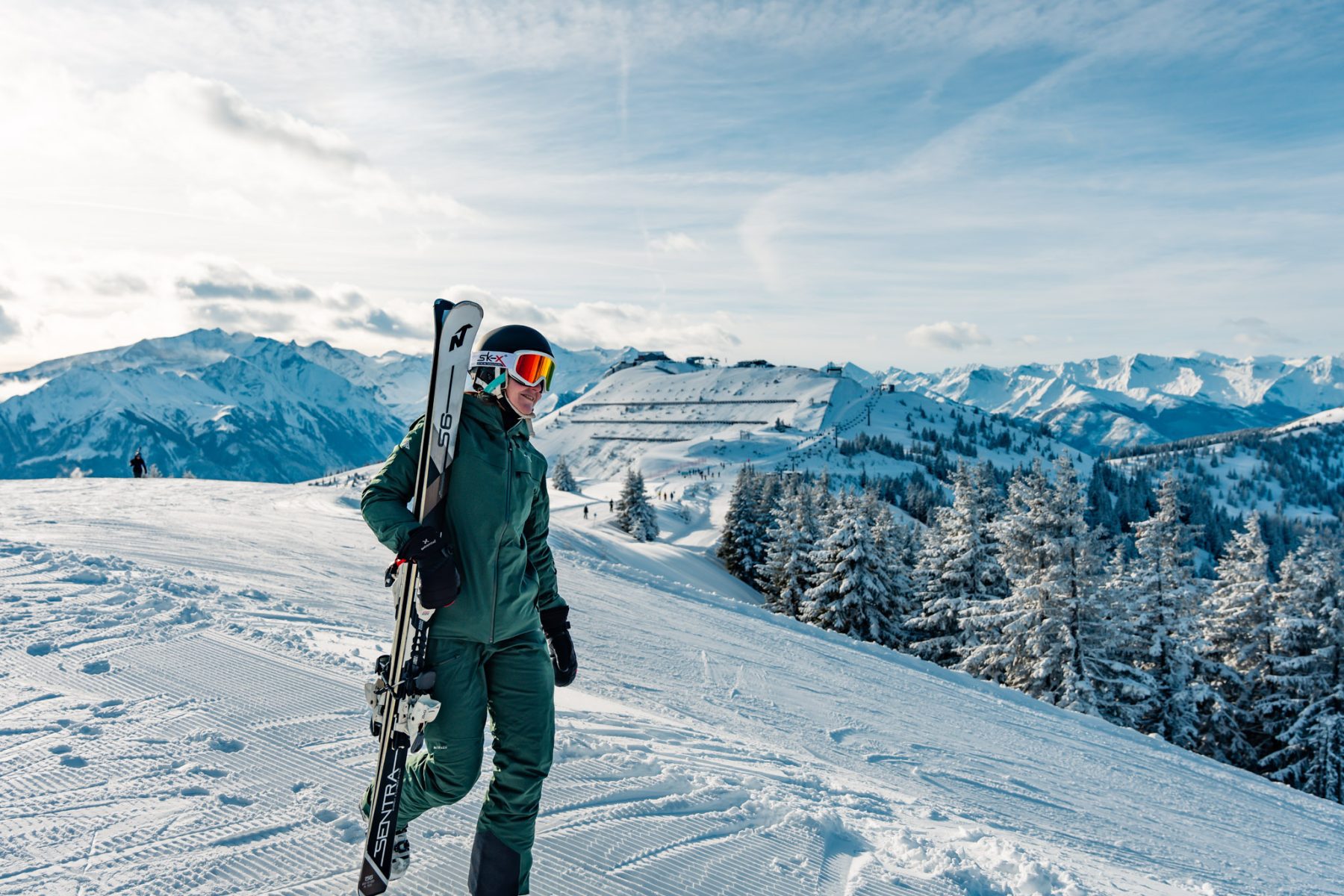 De eerste meters met een skibril op sterkte op mijn gezicht waren een beetje wennen