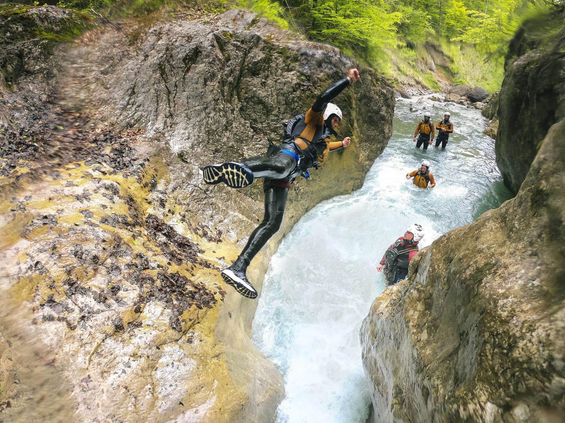 Canyoning in de buurt van Interlaken