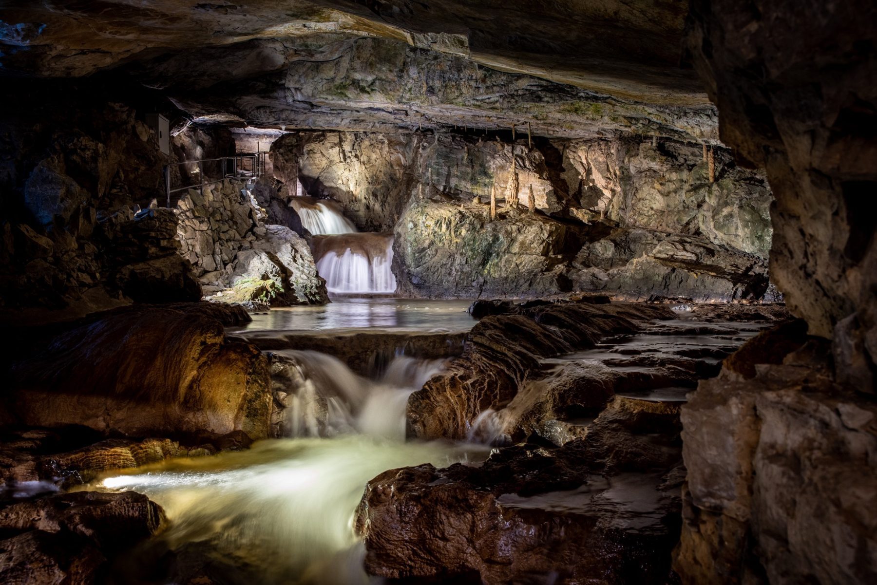 De Saint Beatus Grotten in de buurt van Interlaken