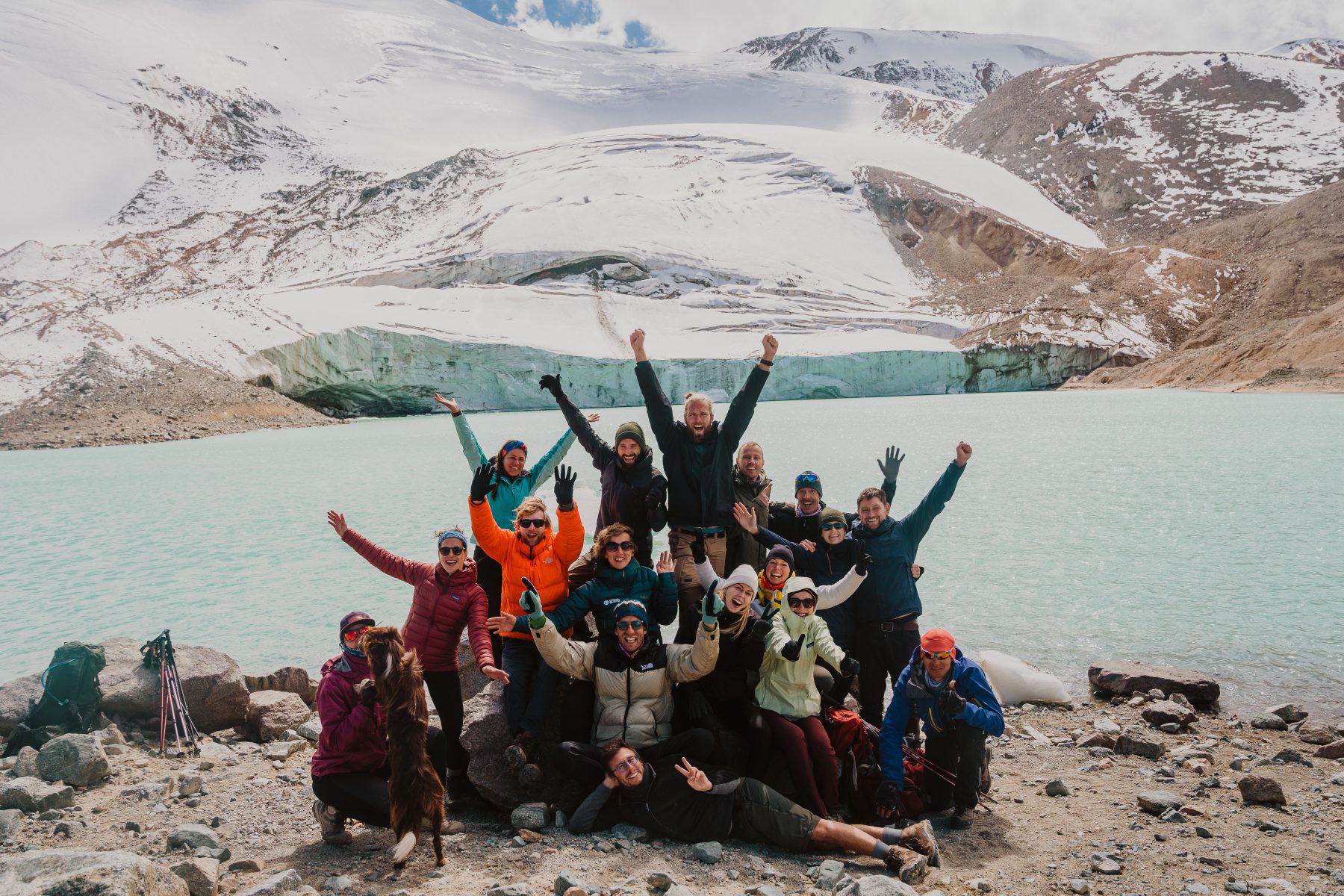 het stuwmeer van de mining institute gletsjer is een van de bestemmingen tijdens deze Kazachstan reis.