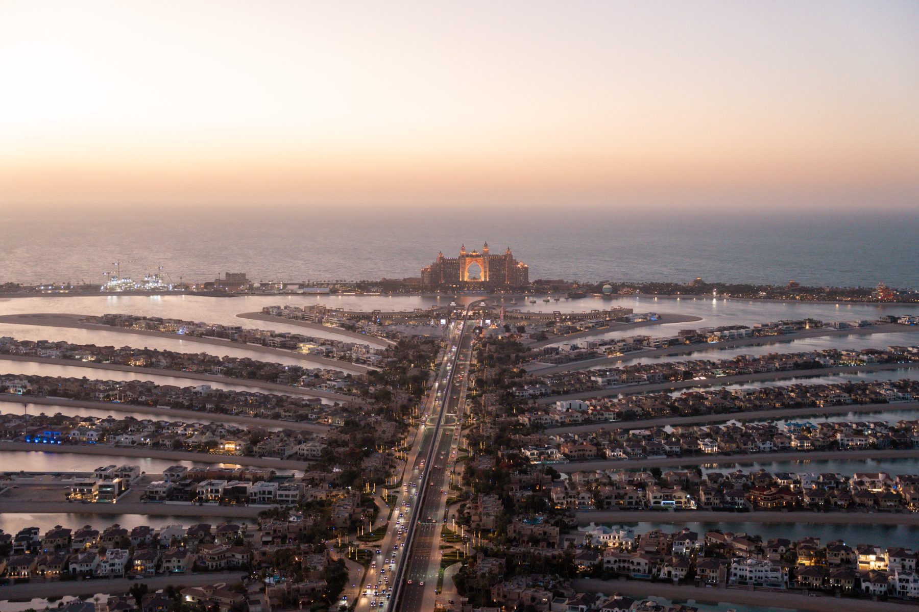 Palm Jumeirah vanaf The View