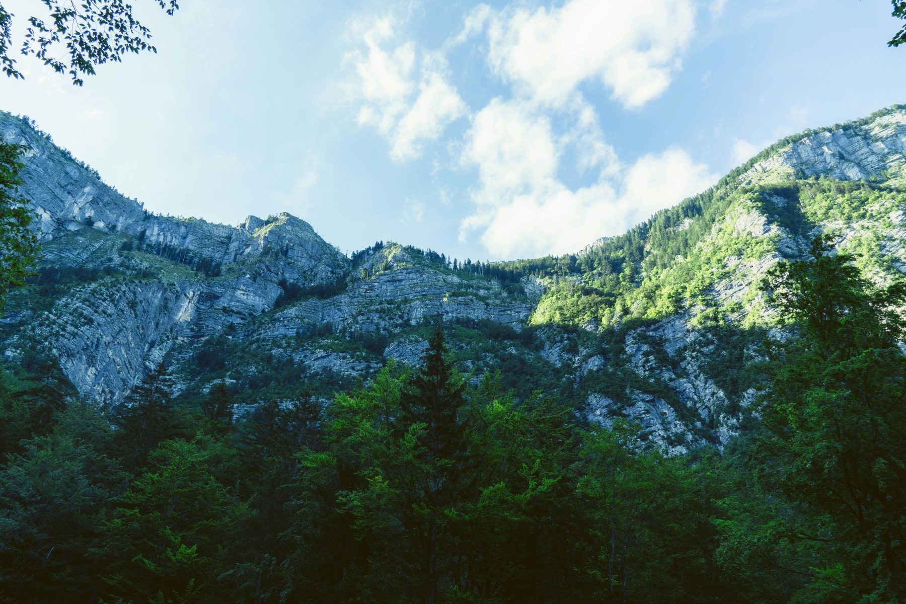 Een gebergte in Triglav National Park.