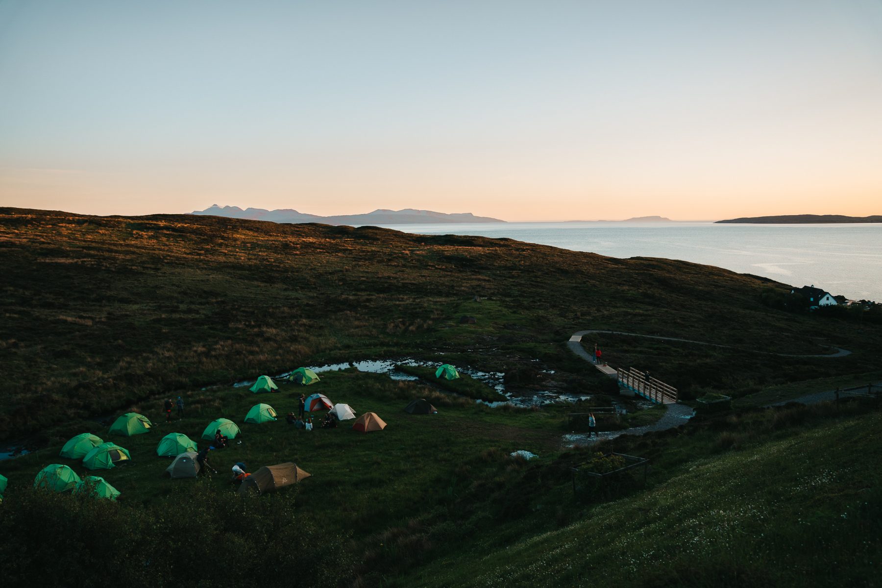 Campsite in Elgol, Skye