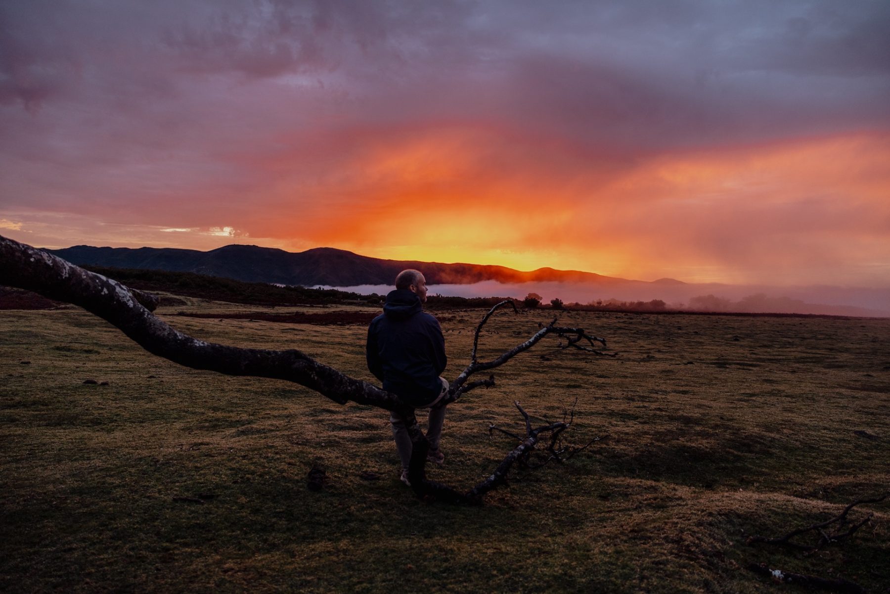 Zonsondergang bij Fanal tijdens The Madeira Trail