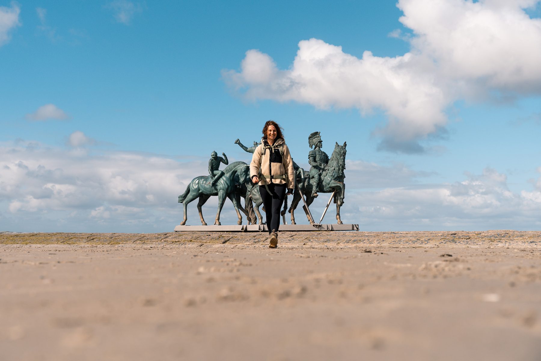 Men van Nina Beier, kunstwerk in Nieuwpoort - Streek-GR Kust