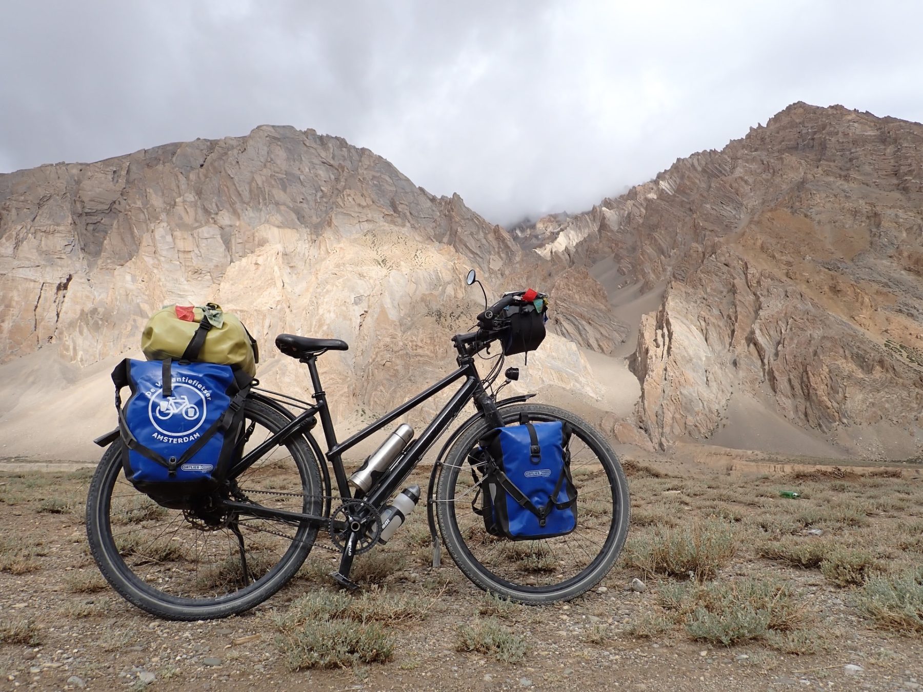 De fiets van Fietsend door de Himalaya Myra de Rooy