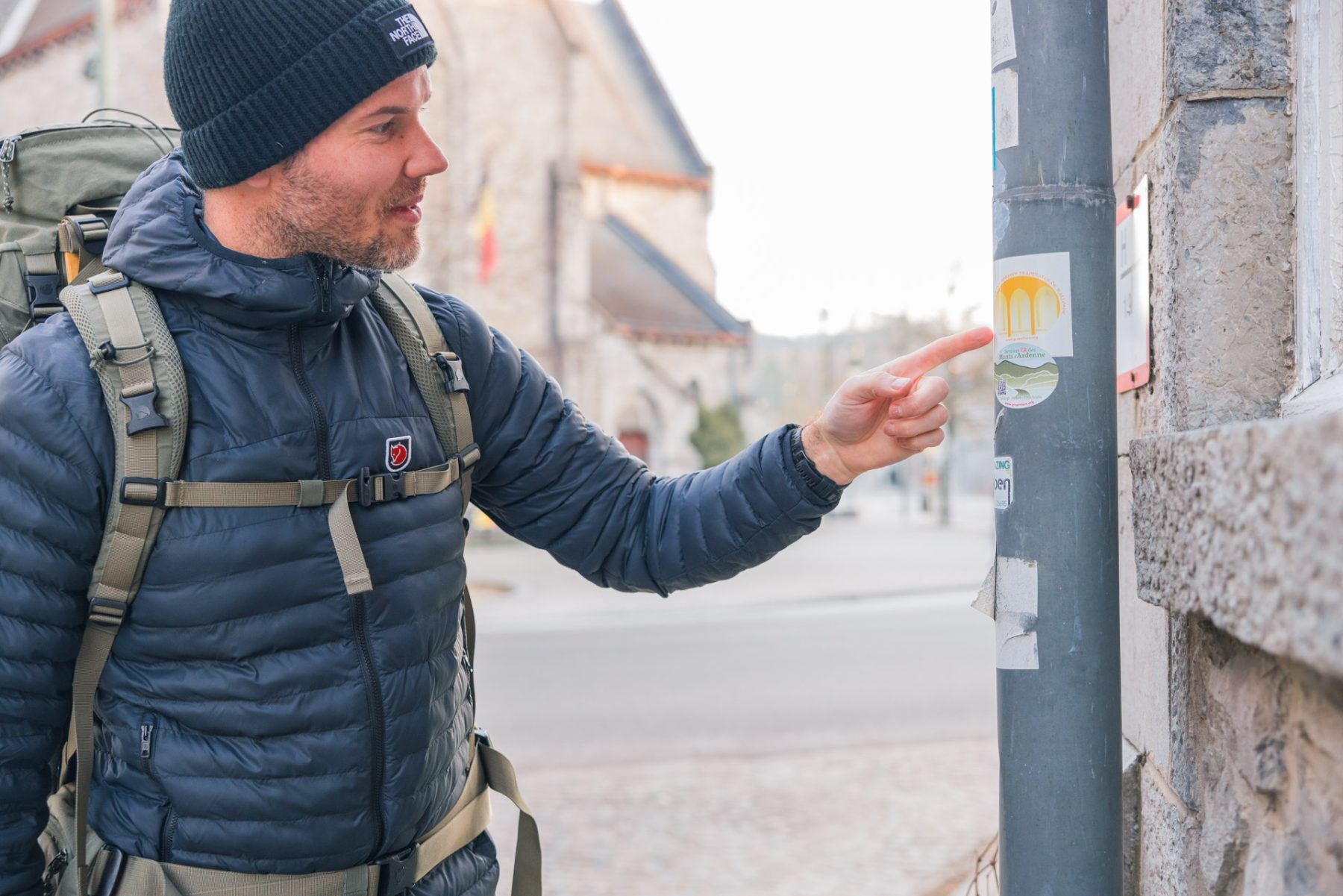Trappisten Abdijenroute sticker en bewegwijzering