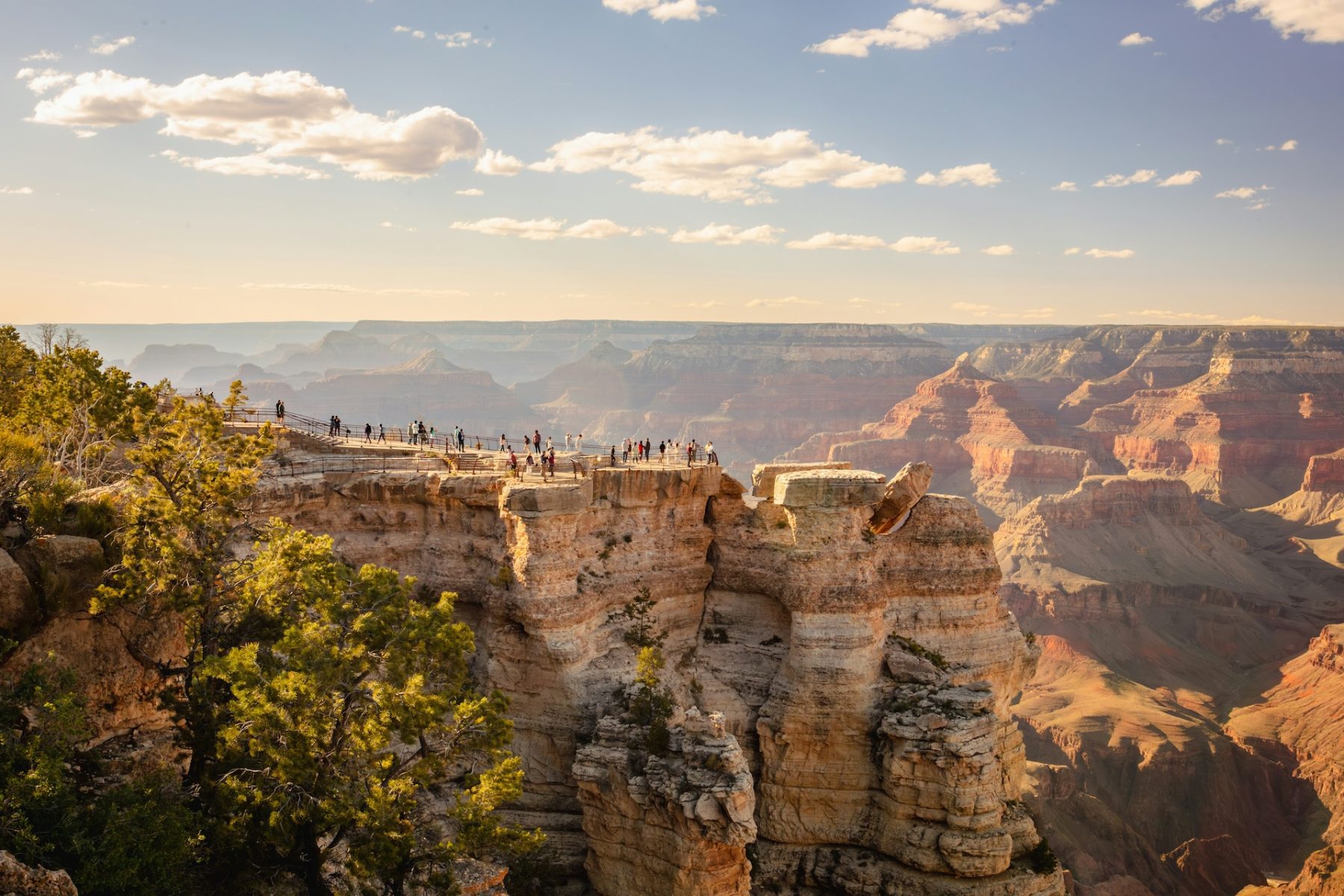 Cliff walk wandelen in de Grand Canyon