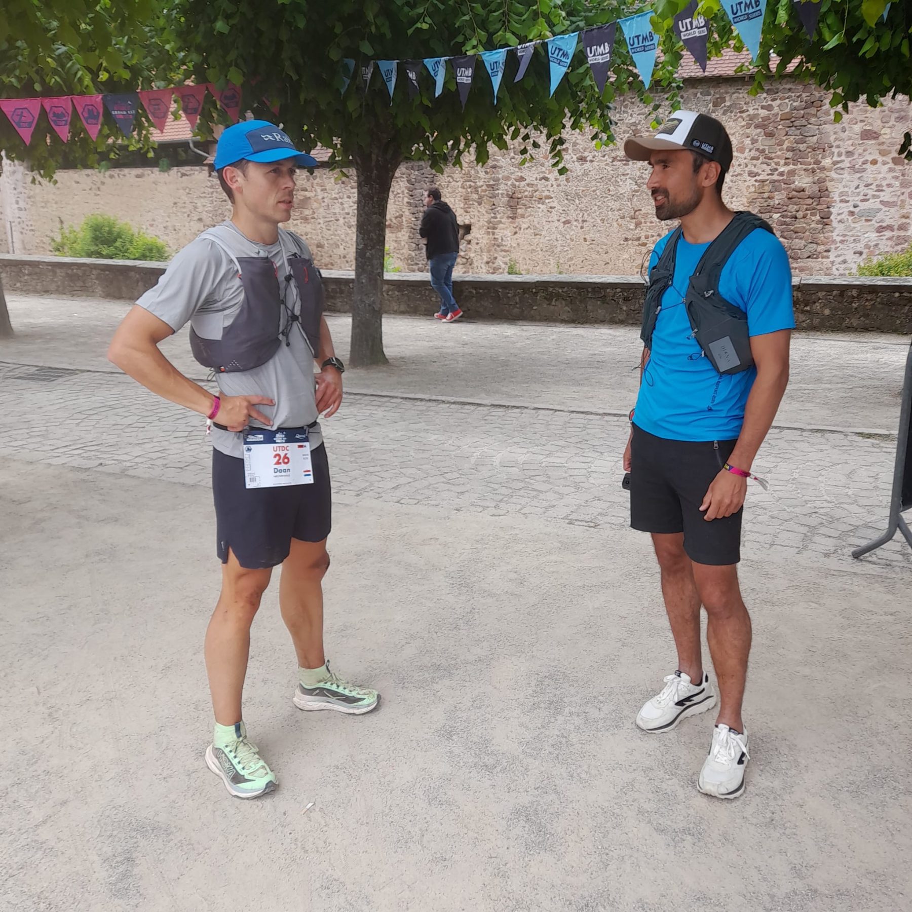 Daan Nieuwenhuis en Ard van Peppen bij de Trail Alsace Grand Est by UTMB