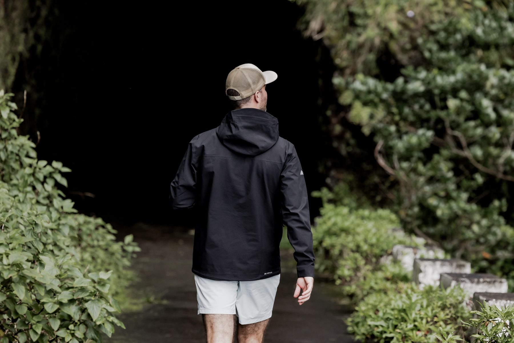 Ook wandelen in de regen met de Cortazu AR Active Shorts