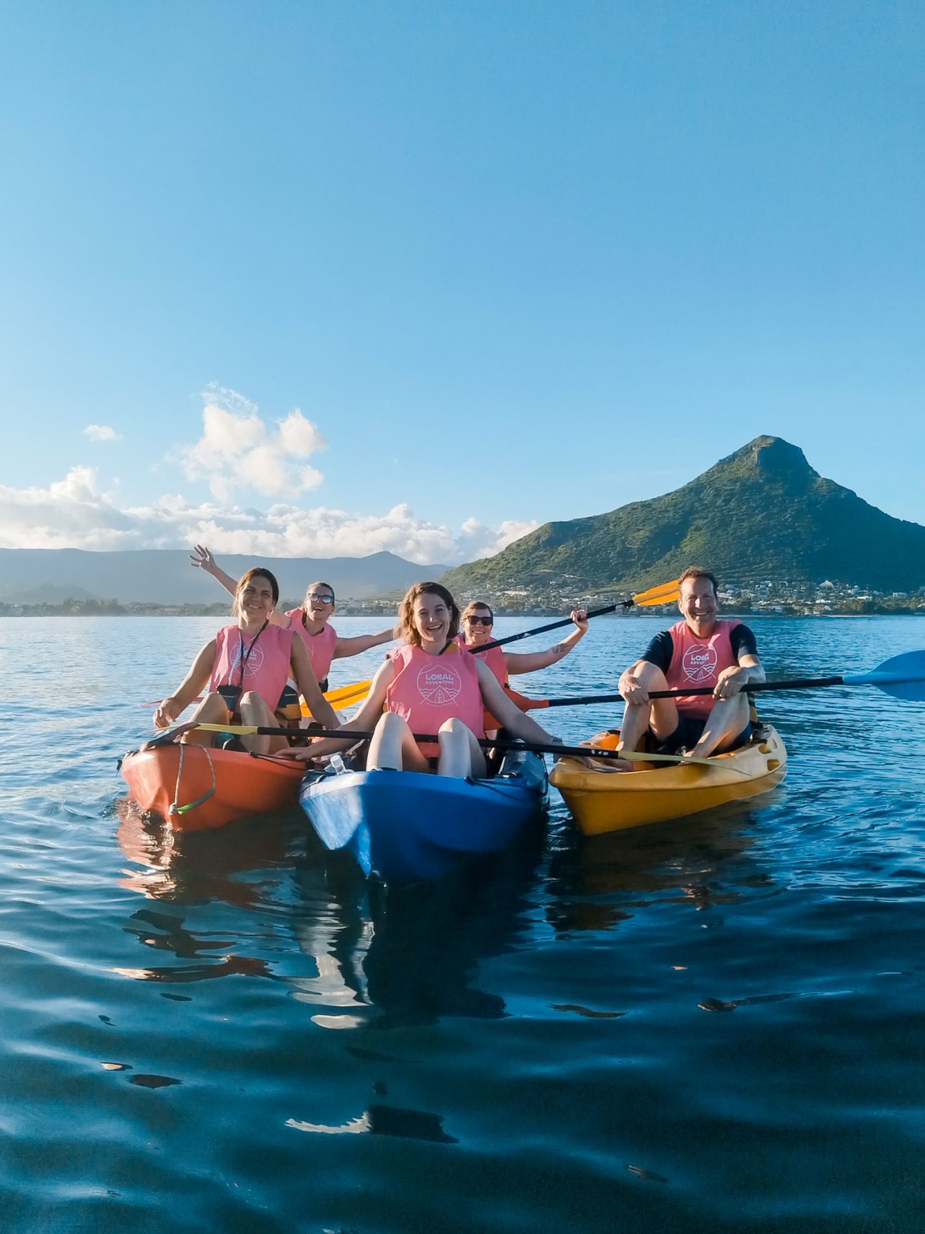 Mauritius wat te doen: Kajakken bij Tamarin